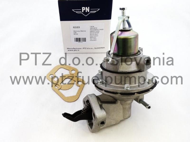 Mercury Marine M60337, 861676A1 Fuel pump- PN 6333